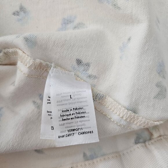 NWT | WeWoreWhat x Revolve White Blue Floral Cut Out Mini Skirt Large - Picture 7 of 9